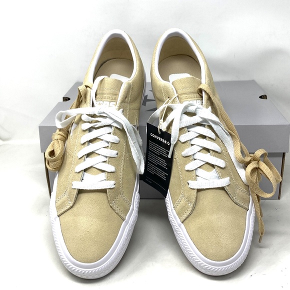 Converse One Star Pro Suede Sneakers Oat Milk Low Top Casual Men's Size A04155C - Picture 4 of 11